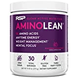 AminoLean Pre Workout Powder, Amino Energy & Weight Management with BCAA Amino Acids & Natural...