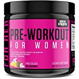 Sheer Strength Labs Pre Workout for Women with L Arginine (v2) - Energy, Stamina, Healthy Weight...