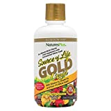 NaturesPlus Source of Life Gold Multivitamin Liquid - 30 oz - with Vitamins D3, B12 & K2 - Blood,...