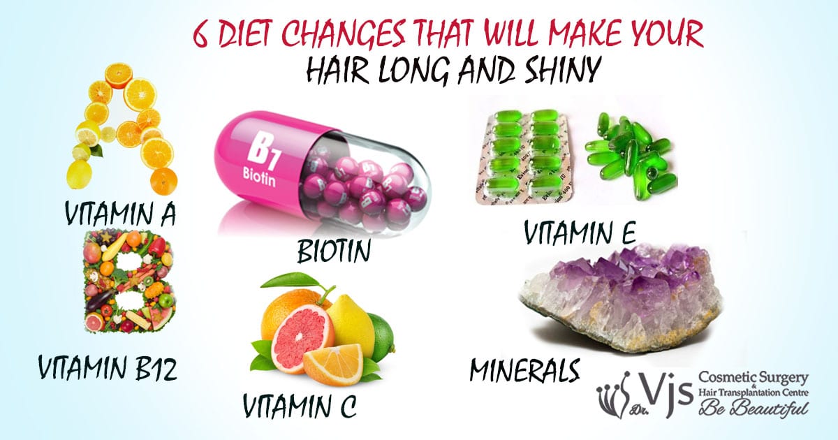 6 diet changes that will make your hair long and shiny - Vjclinics